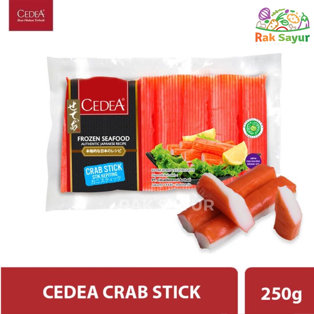 

Cedea Crab Stick 250gr KHUSUS SUMBAR Frozen Rak Sayur Padang