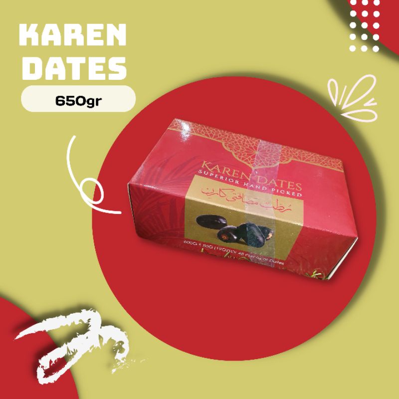 

Kurma Karen Dates Superior Hand Picked 650gram.