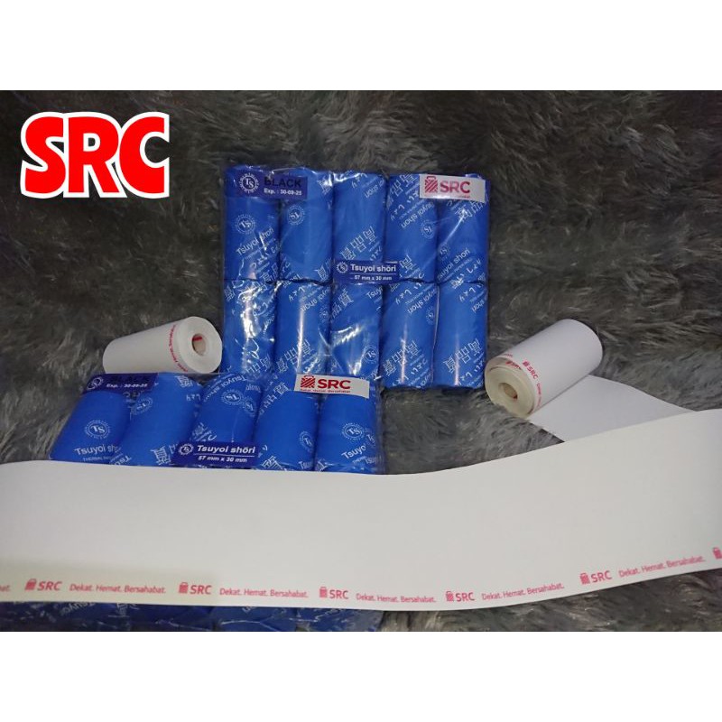 

Kertas Kasir Termal Struk EDC Logo SRC 57/58mmx30mm
