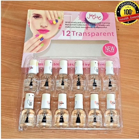 ✨SHASYA✨ MARIMAR NAIL POLISH | Kutek Cat Kuku Nude Bening 8ml