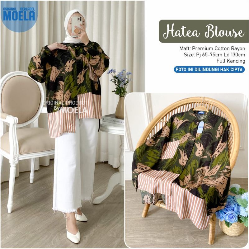HATEA ALERA CALTE VILGE NELIA TRIAN GEOME BLOUSE // BY MOELA