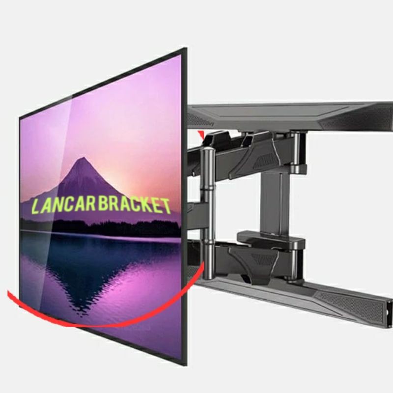 Bracket tv braket tv breket tv 75 inch - 50 , inch swivel lengan kanan kiri