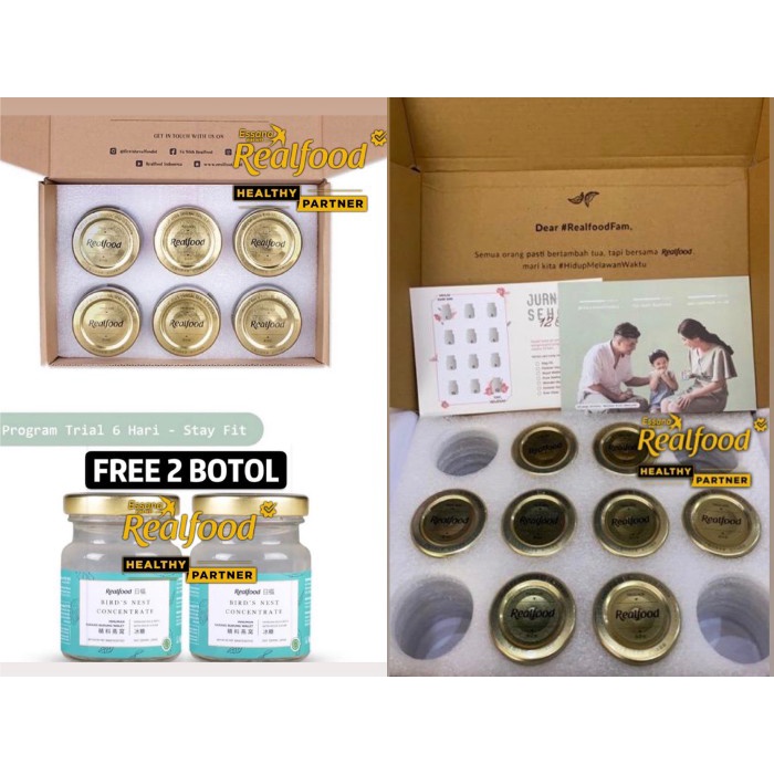 

Realfood STAY FIT ( 8 BOTOL ) minuman sarang burung walet