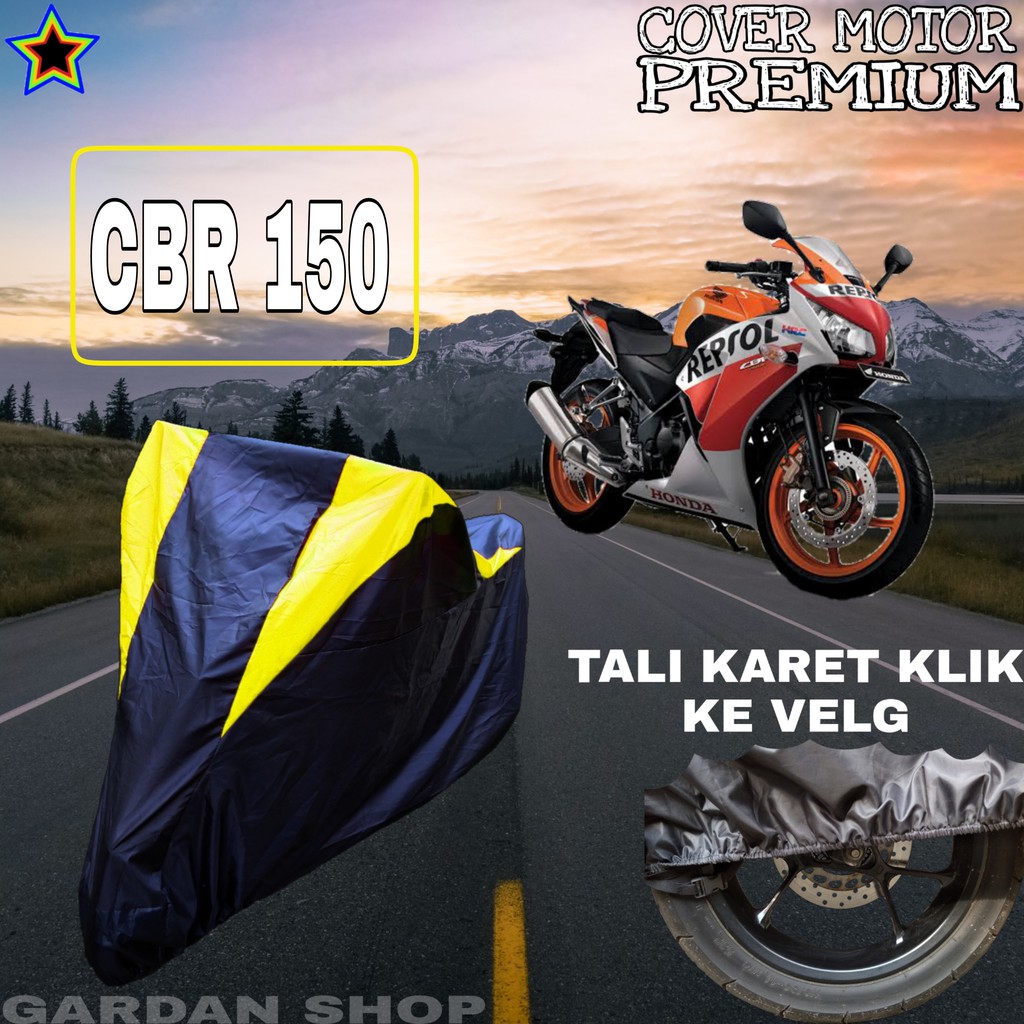 Sarung Motor CBR 150 Hitam Kuning Body Cover Penutup Pelindung Motor Cbr 150 PREMIUM