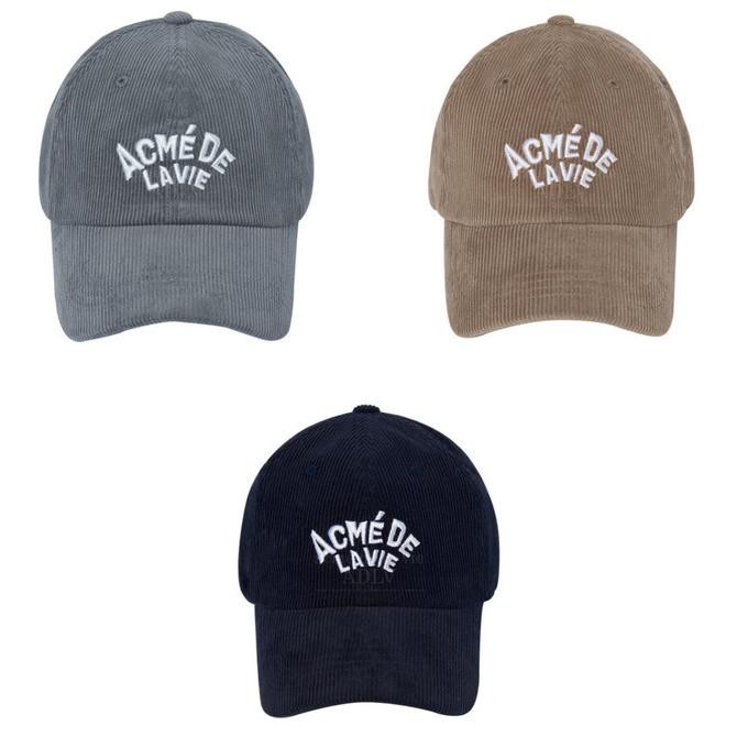 Acme De La Vie ADLV Logo Corduroy Ball Cap 100% Original - GREY, SIZE OS