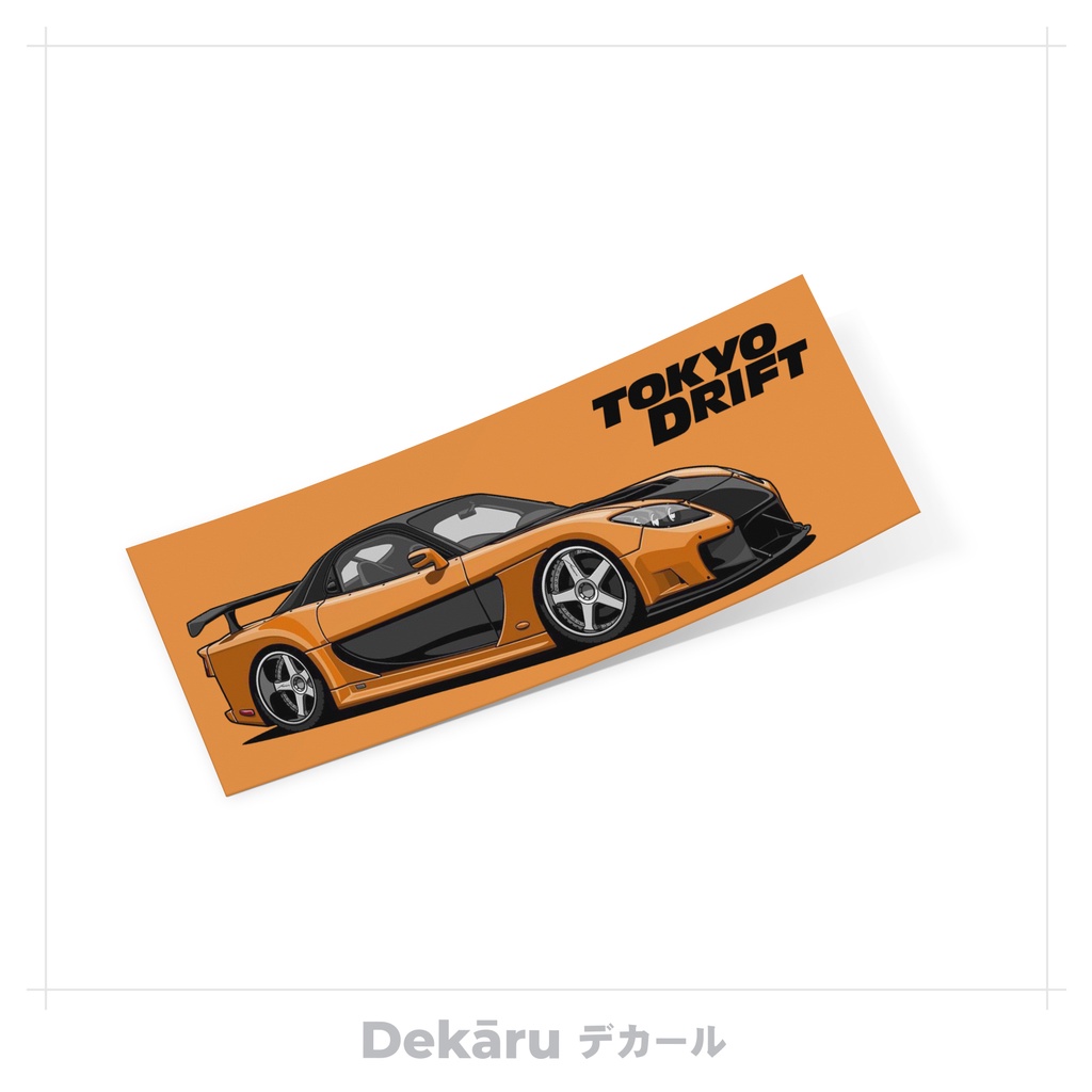 MAZDA RX7 VEILSIDE Tokyo Drift Stiker / Sticker Slap