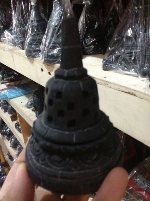 (BISA COD) Pajangan Miniatur Stupa Candi Borobudur Ukuran Mini 10x7 cm - Dekorasi Rumah Souvenir