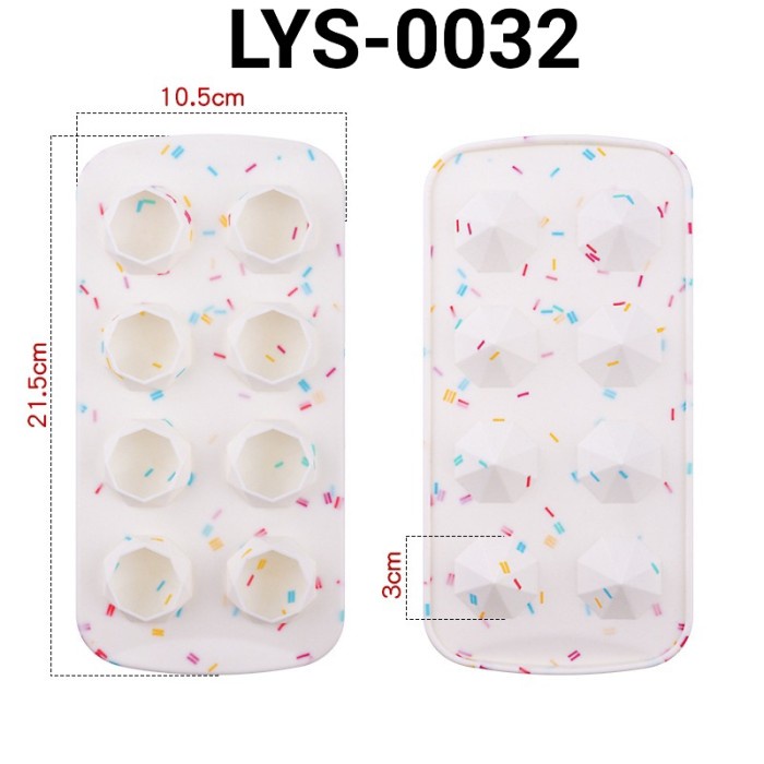 

LYS-0032 CETAKAN SILIKON COKLAT CREAM CAKE DIAMOND PERMATA BERLIAN DISKON GEDE
