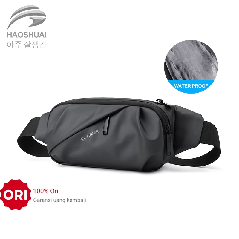 HAOSHUAI 1100-49 Tas Selempang Pria Waistbag Pria Waterproof WATCHKITE WKOS