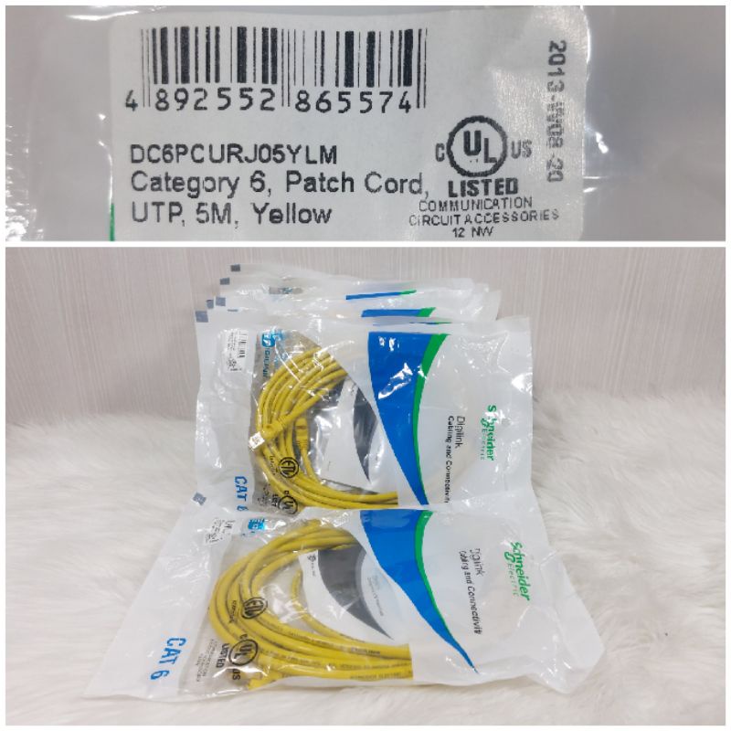 Kabel Lan Digilink Schneider Electric UTP Patch Cord Cat6 5Meter