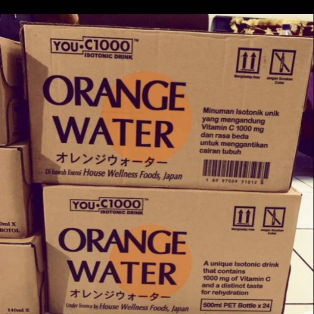 Uc 1000 Orange Water 500ml 1 Kotak 24 Botol Shopee Indonesia