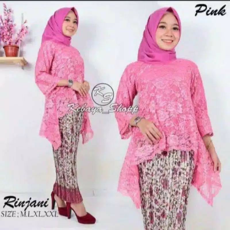 SET KEBAYA RINJANI KEBAYA BRUKAT MODERN KEBAYA PESTA KEBAYA MODERN