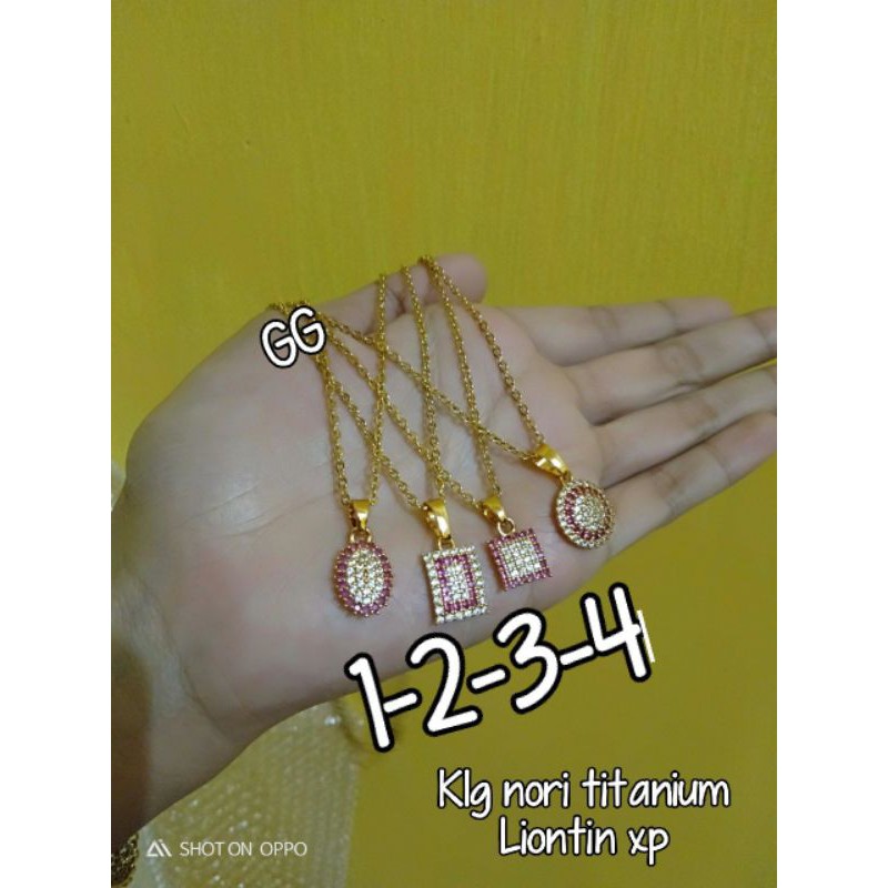 kalung nori titanium liontin xp awet termurah