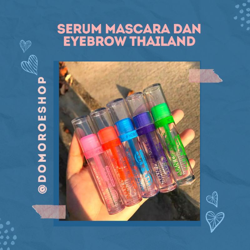 [ COD ] Clear Mascara Serum Alis dan Bulu Mata Bening / Maskara bening Transparan  bangkok
