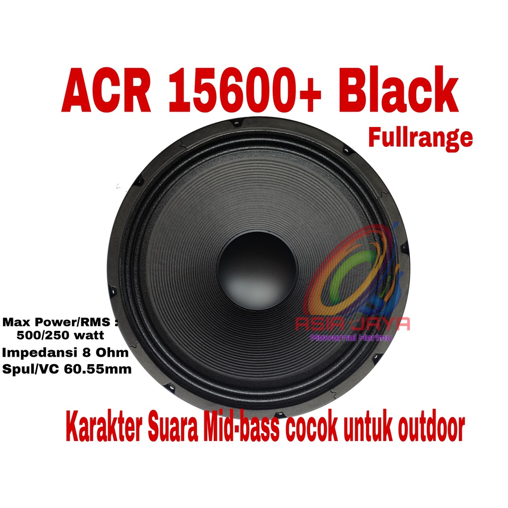 Speaker ACR 15600+ Black / Speaker 15" ACR 15600 + 15 inch