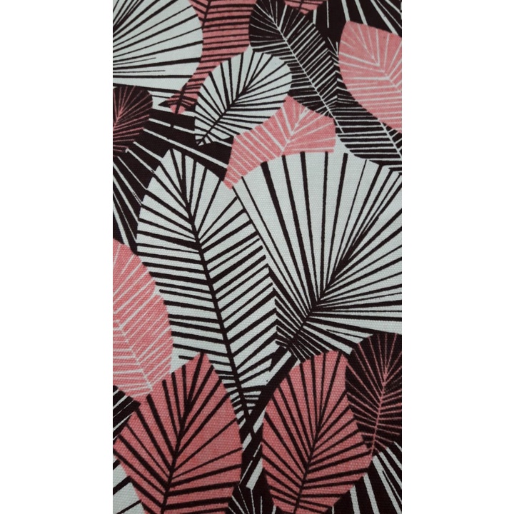 [asj] KAIN KANVAS MOTIF DAUN SISIR METERAN Ukuran 0.5 meter / KAIN Kanvas Meteran