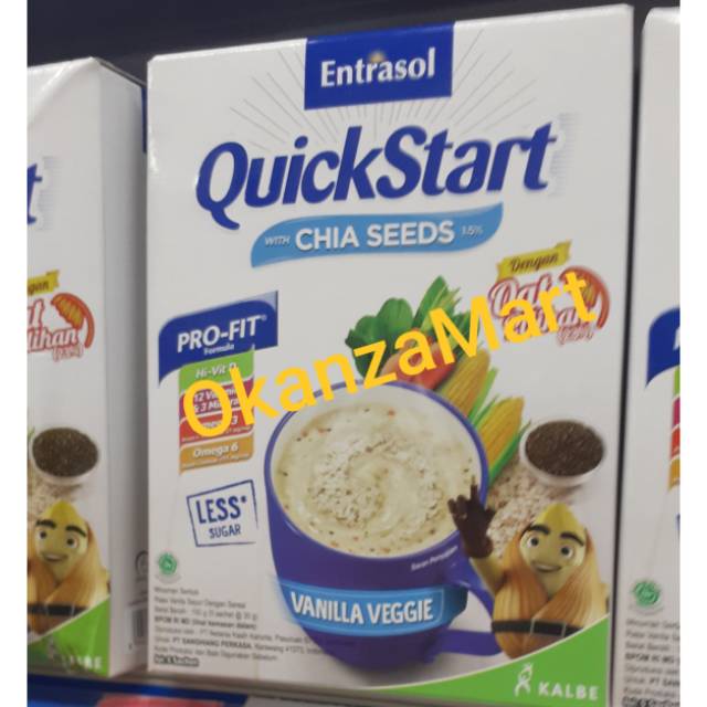 

Entrasol Quickstart Less Sugar Dua Varian 5×30gr