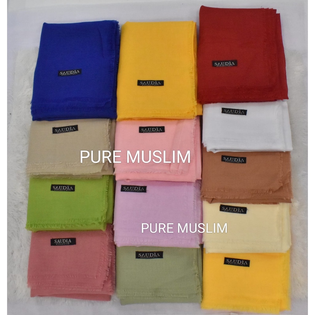 Segiempat SAUDIA RAWIS/Fashion Hijab/Kerudung Murah Meriah/Banyak Diskon