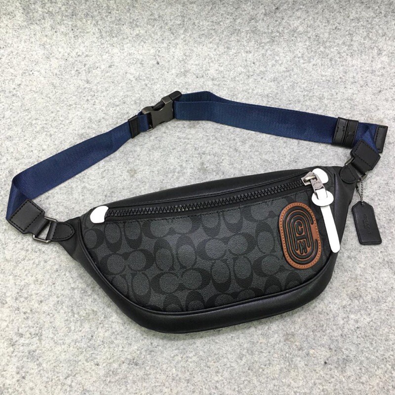 COACH Rivington Belt Waist Bag With Coach Patch In Signature Canvas ORIGINAL FO ORI AUTHENTIC