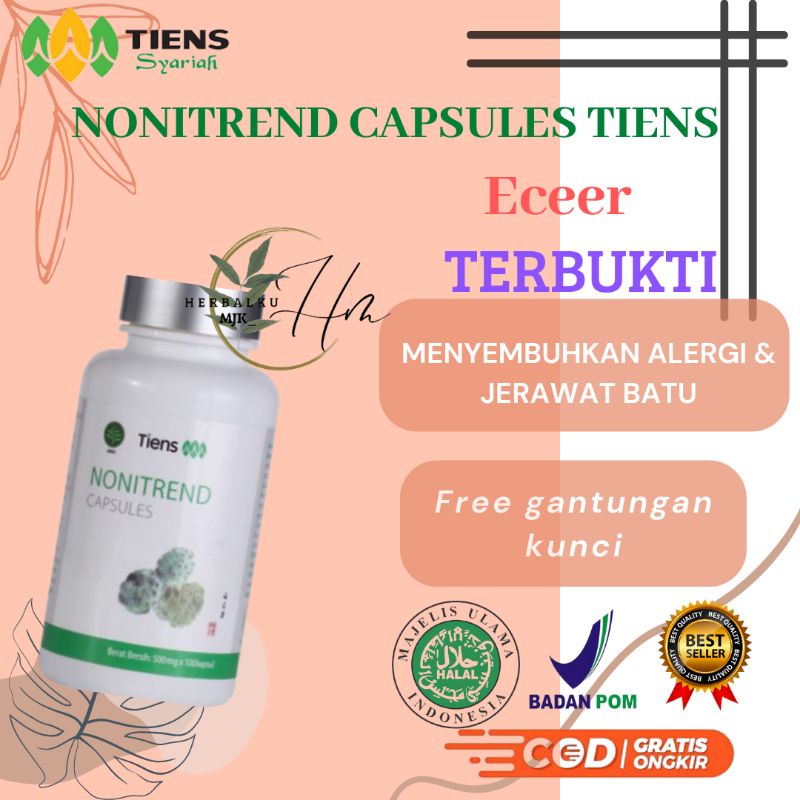 (TERLARIS ECEER) NONITREND CAPSULES ORIGINAL TIENS, NONITREND MASKER WAJAH, NONITREND TIENS DARAH TI