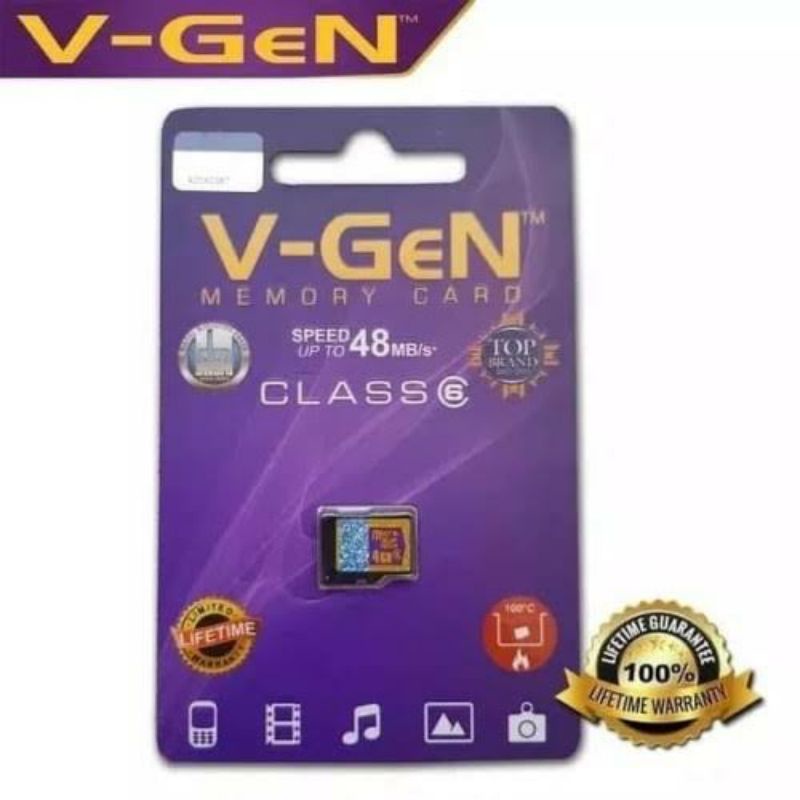 Memory Micro SD 4GB V-Gen