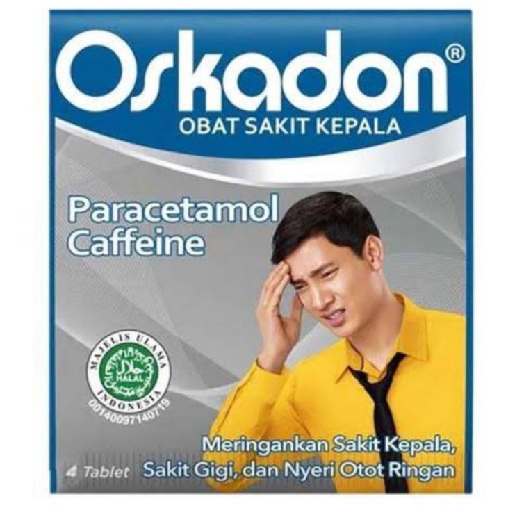 Oskadon Obat sakit kepala 1 strip isi 4 tablet
