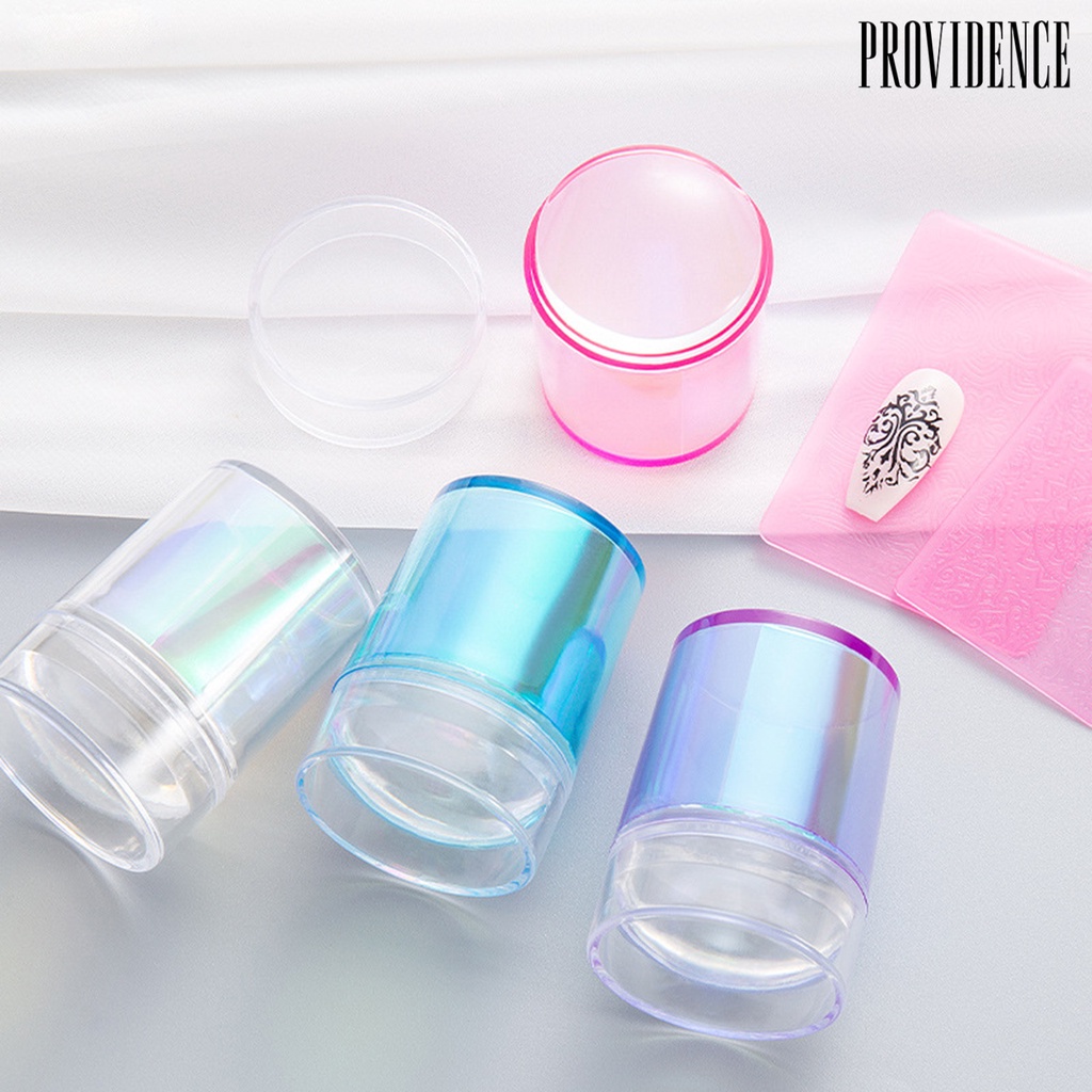 Providence 1 Set Stempel Nail Art Tekstur Lembut Elastis Untuk Wanita