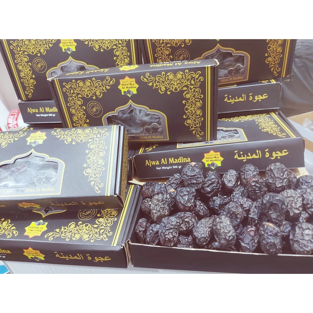 [NEW] KURMA AJWA/KURMA NABI [JUMBO] 1KG KEMASAN DUS]