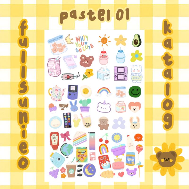 

sticker warna pastel edition