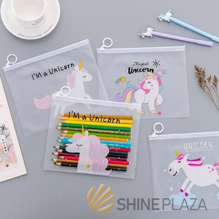 

Map Zipper - Dreamy Unicorn Plastic Zipper Pouch