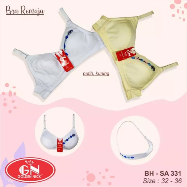 Bra ABG Golden Nick SA 331 | BH Anak Remaja Perempuan Motif Lucu Mini Set Sguna