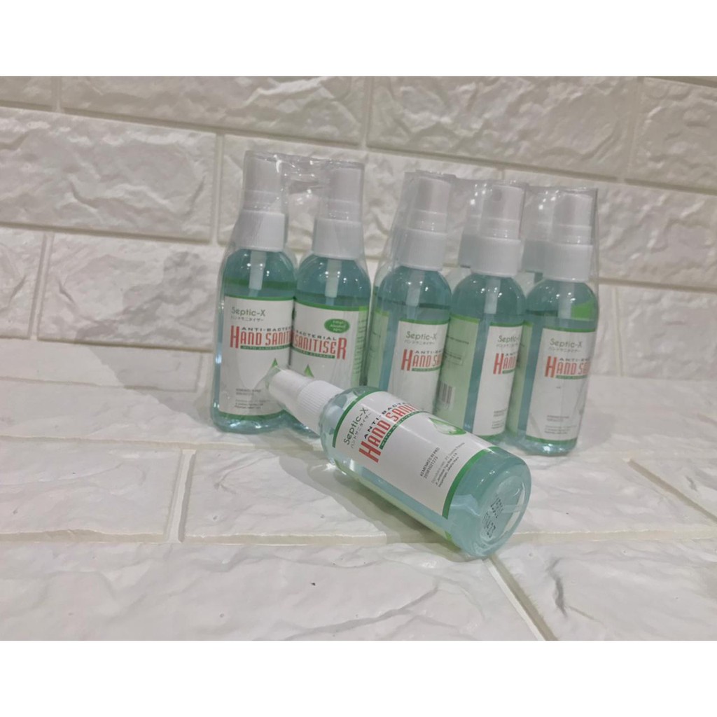 TERLARIS!! Izin Edar DEPKES Septic-X Hand Sanitizer 60ml CAIR Alcohol 70%-HS60