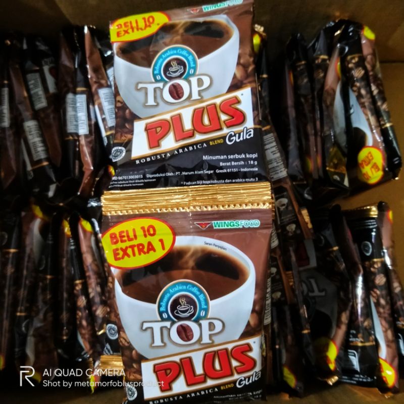 

TOP Kopi Plus Gula per renteng isi 10 sachet