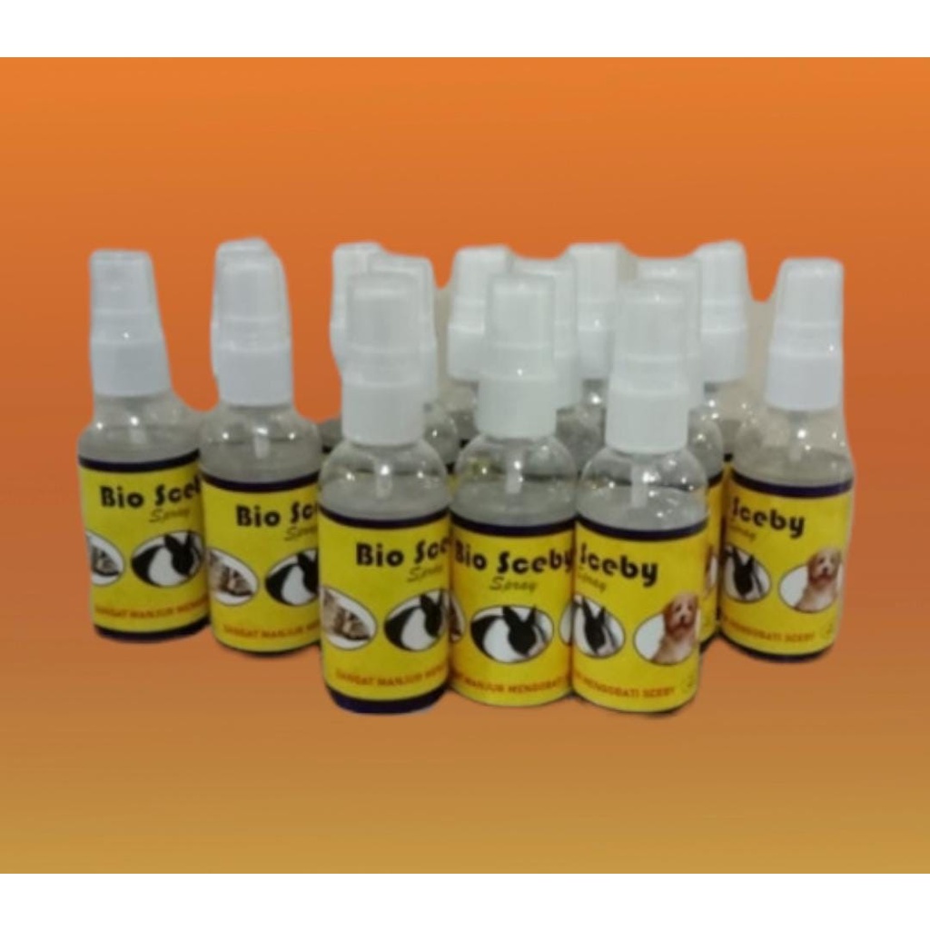 BIO SCEBY Spray 50ml (anti scabies, kudix, luka pada KELINCI,KUCING,)