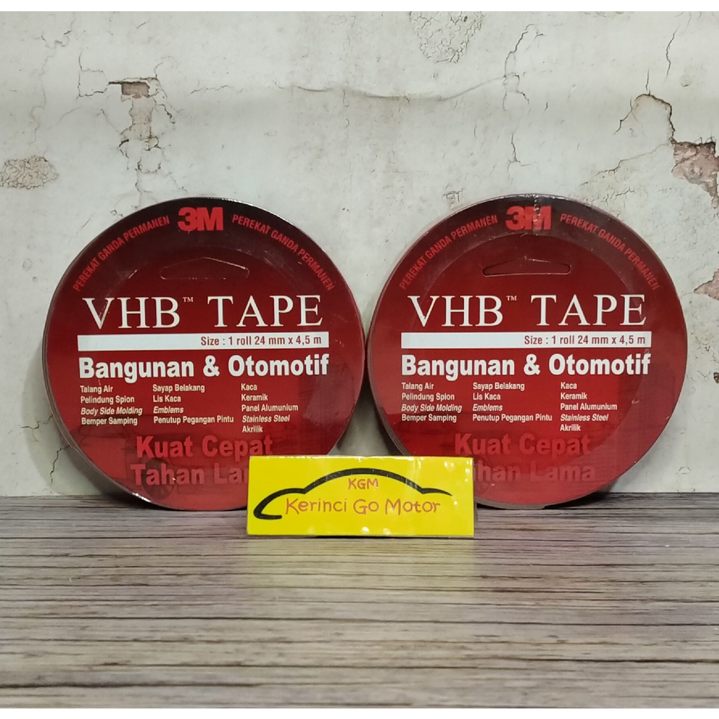 DOUBLE TAPE 3M VHB 24mm X 4,5m LEM BOLAK BALIK