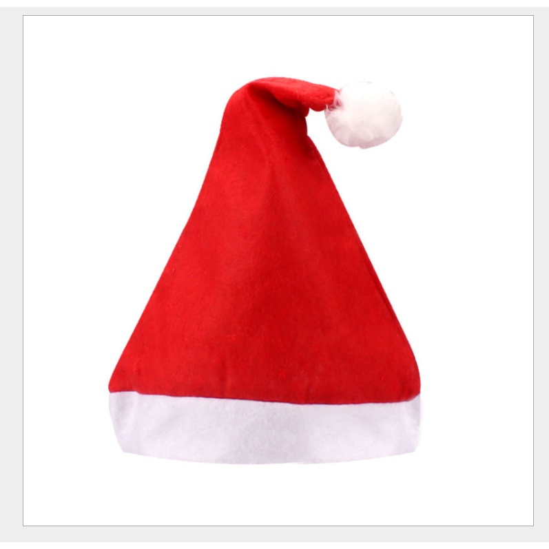 Topi Santa Claus Warna Merah Untuk PestaNatal Anak Dan Dewasa
