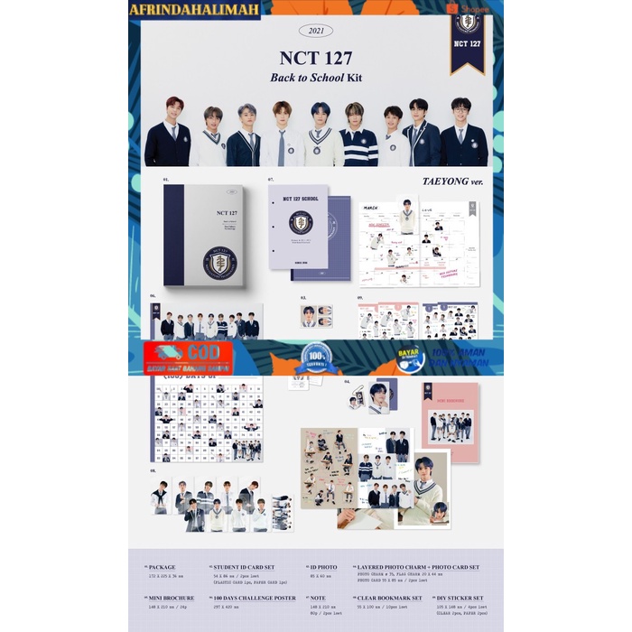 

{TERBARU} [PO] NCT 127 2021 Back To School Kit - MARK, DHL