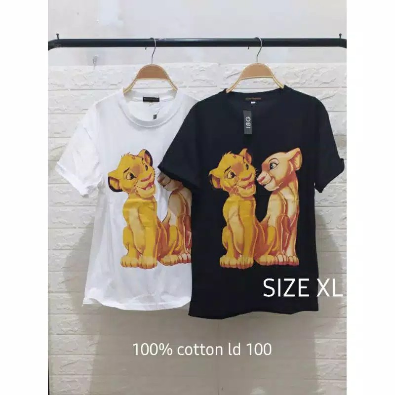KAOS XL LION KING ELEVEN TWENTYTWO BAHAN COMBED BAGUS MURAH