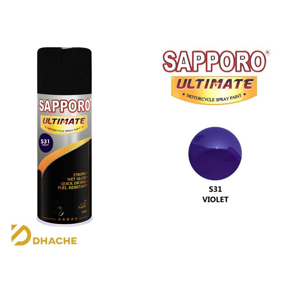 Cat Semprot Sapporo Ultimate S31 Violet / Sapporo Spray / Pilok / Pylox / Pilox Warna Lembayung