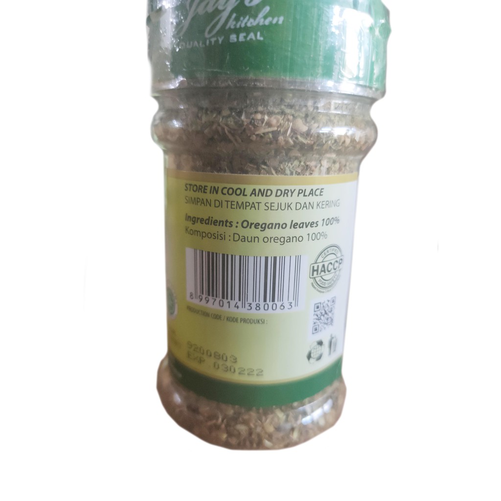 JAYS OREGANO LEAVES 25 GR - JAYS DAUN OREGANO KERING HALAL