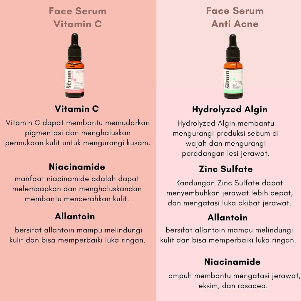 (BOSS) XI XIU Face Serum Whitenig Gold | Vitamin C | Anti Acne  - 20ml | xixiu serum wajah