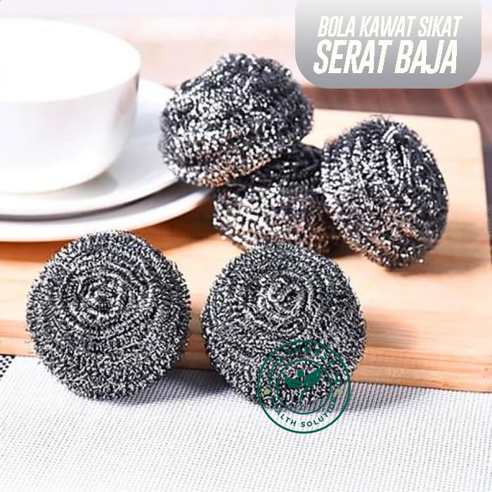 BOLA KAWAT SIKAT SERAT BAJA CUCI PIRING SABUT KAWAT