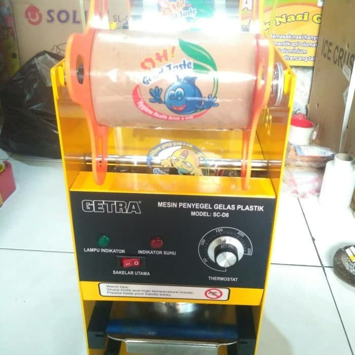 cup sealer getra sc-d8/ mesin pres gelas plastik