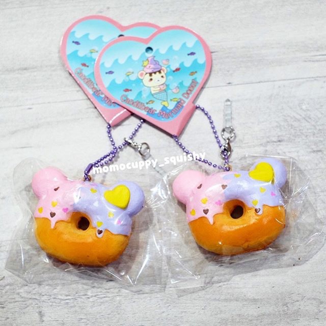 PROMO SQUISHY LICENSED KARAKTER mini candiibear mermaid donut by creamiicandy