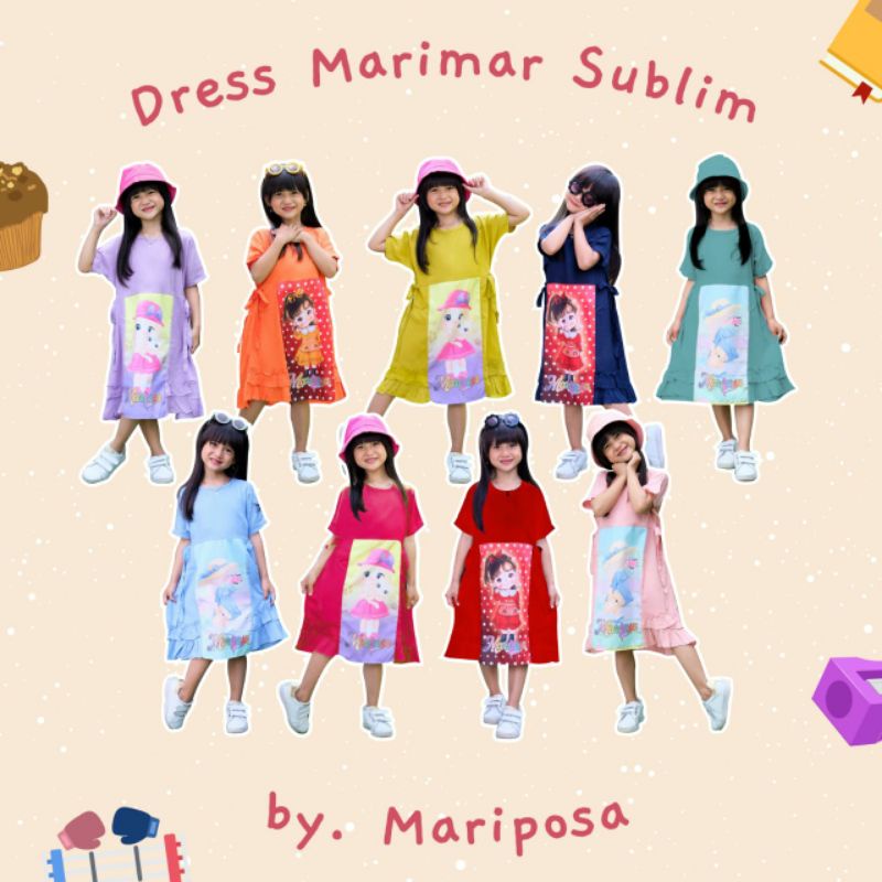 2-10T Marimar Dress by Mariposa/ Dress Anak/  Dress Murah/ Baju Anak