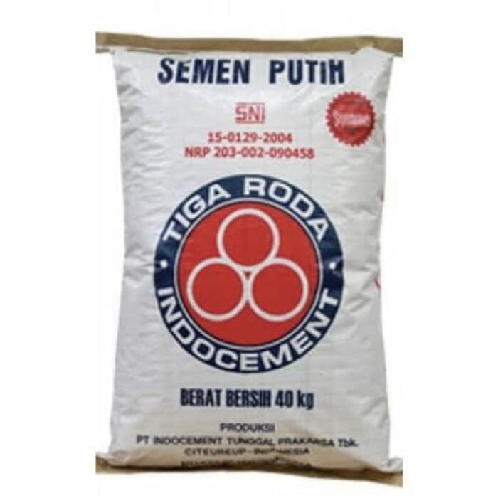 Semen Tiga Roda Semen Putih Cement 1 Kg Repack Semen 3 Roda