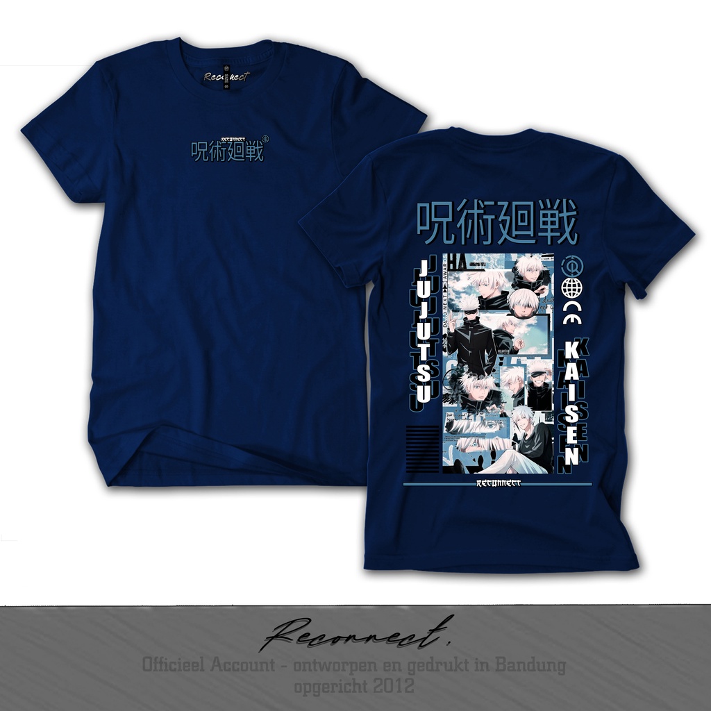 Reconnect Tshirt Anak &amp; Dewasa Motif Anime Jujutsu Kaisen - Gratis Tambah Nama