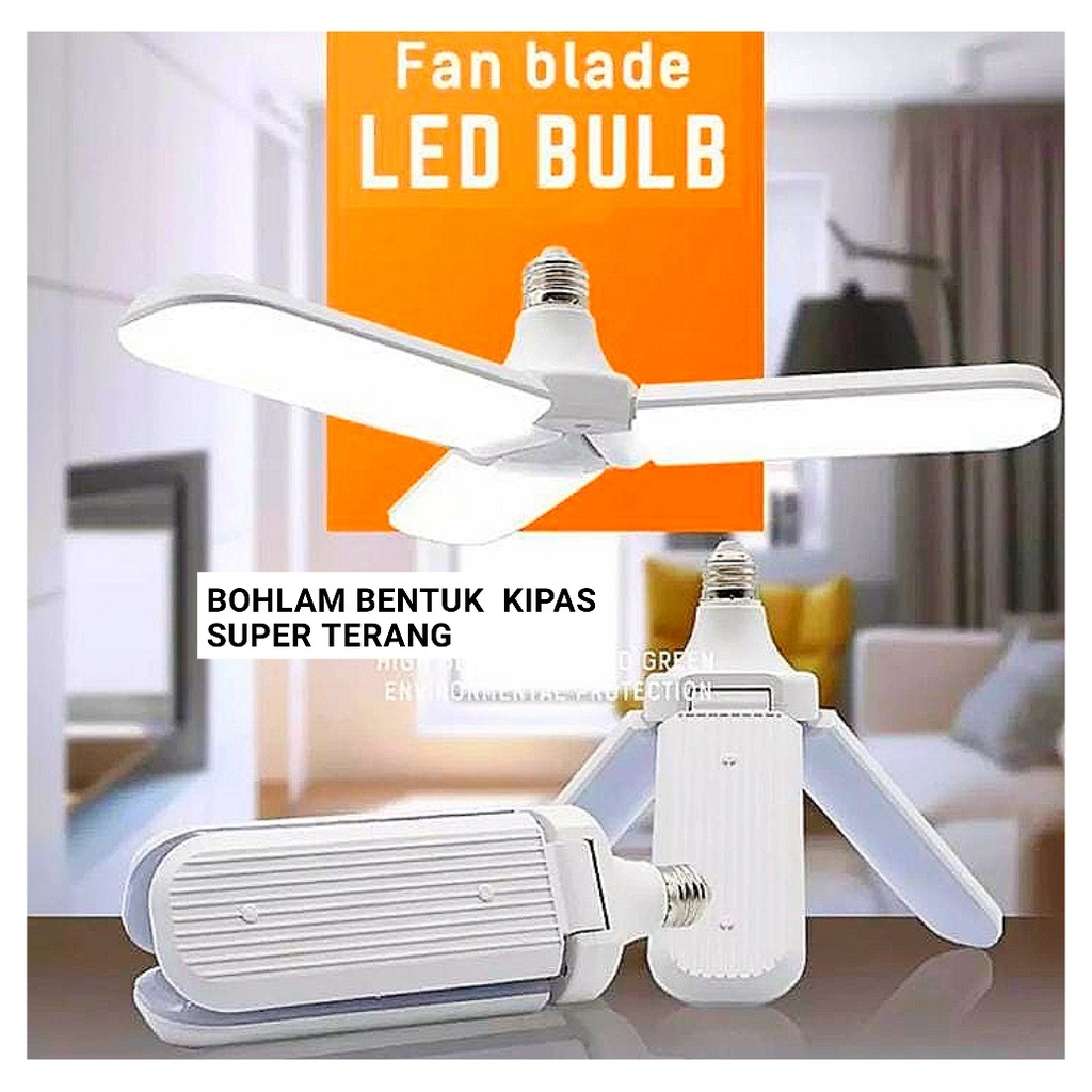 Lampu Bohlam 3 Baling - Fan Blade LED E27 45W