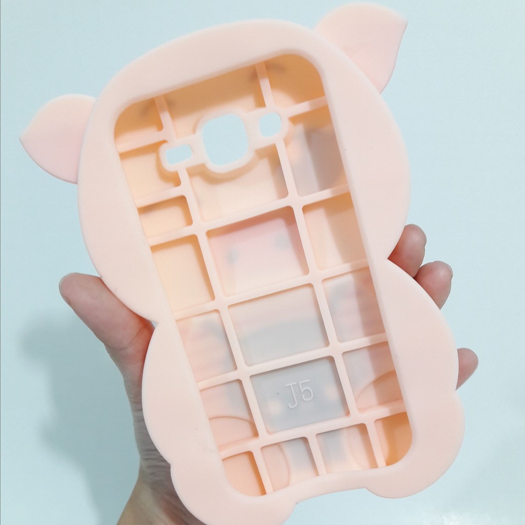 Silicon 3D Piggy For XIAOMI REDMI 4 PRIME softcase boneka karakter lucu silikon tebal karakter lucu / case anak anak warna biru / pelindung hp