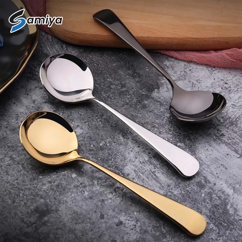 cupping spoon coffee / sendok kopi stainless / sendok teh bulat / dessert spoon / barista tools